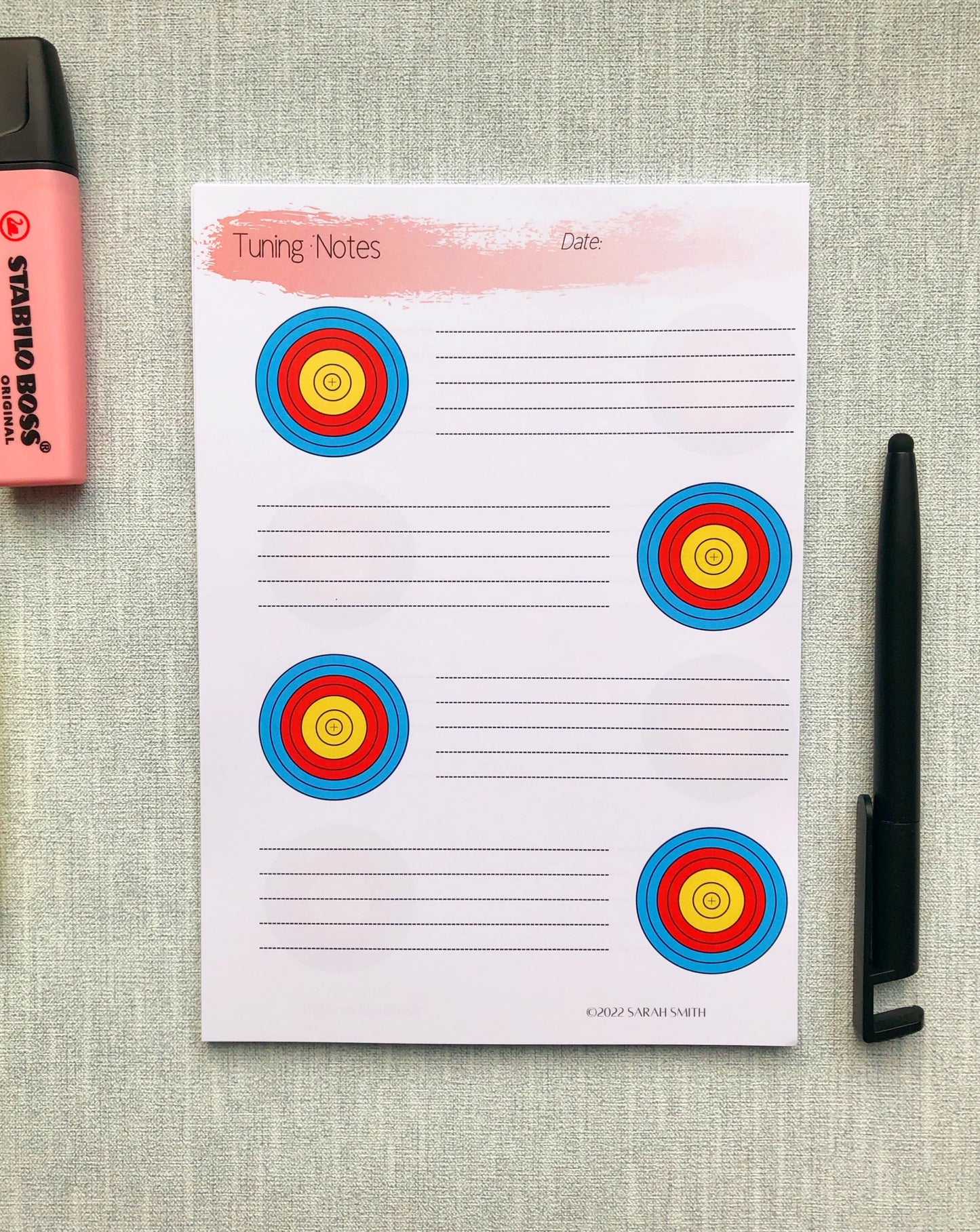 Tuning Notes Journal Pages - Refill