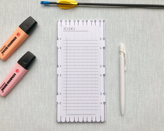 Archery themed To do notepad
