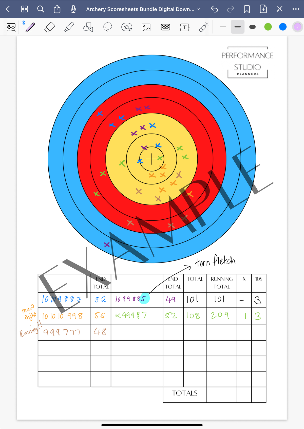 Archery Scoresheets Bundle